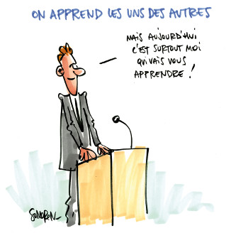 Caricature d'Alexis Willems - Sondron - Journée Qualité de la HERS - septembre 2018