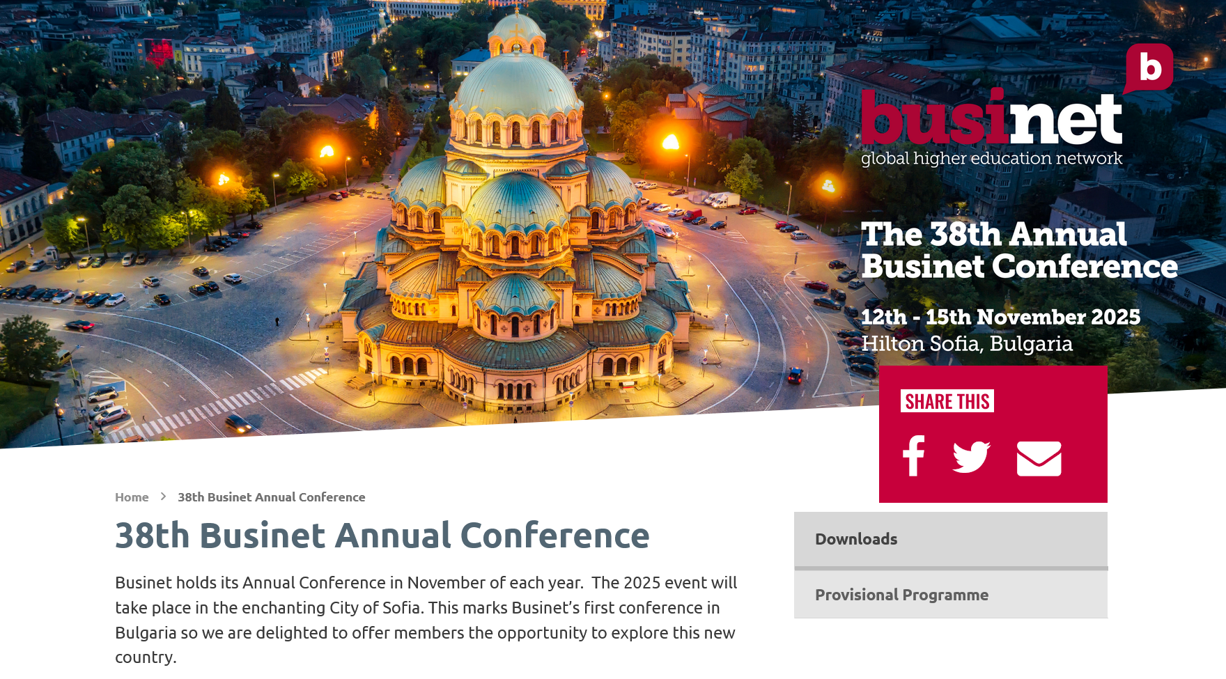 La HERS représentée à la conférence internationale Businet 2025